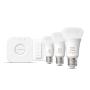 Philips Hue White and Color ambiance Starter-Set  E27 - Lampe A60 Dreierpack + Dimmschalter