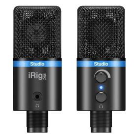 IK Multimedia IP-IRIG-MICSTDBLA-IN microphone Noir, Bleu Microphone de studio