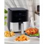 Clatronic FR 3782 H Single 5 L Stand-alone 1450 W Hot air fryer Black, Stainless steel