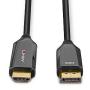 Lindy 40932 adaptador de cable de vídeo 3 m DisplayPort HDMI Negro