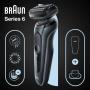 Braun Series 6 61-N1200s Máquina de afeitar de láminas Recortadora Negro