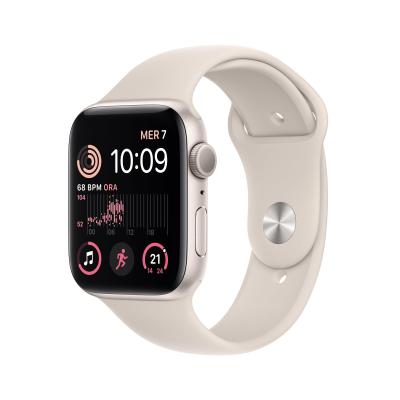 Apple Watch SE OLED 44 mm Digital 368 x 448 Pixeles Pantalla táctil Beige Wifi GPS (satélite)