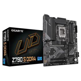 Gigabyte Z790 S DDR4 Motherboard - Supports Intel Core 14th CPUs, 8+1+1 Phases Digital VRM, up to 5333MHz DDR4, 3xPCIe 4.0 M.2,