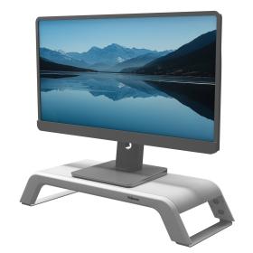Fellowes Computer Monitor Stand with 3 Height Adjustments - Hana LT Monitor Riser - Ergonomic Adjustable Monitor Stand for
