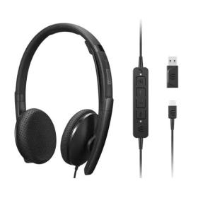 Lenovo 4XD1M45626 headphones headset Wired Head-band USB Type-C Black