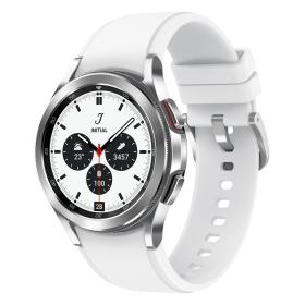 Samsung Galaxy Watch4 Classic 3.05 cm (1.2") OLED 42 mm Digital 396 x 396 pixels Touchscreen Silver Wi-Fi GPS (satellite)