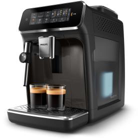 Philips Série 3300 SilentBrew Noir   Gris perle EP3324 40 Machine expresso broyeur, 5 boissons, mousseur lait