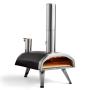 Ooni UU-P0AD00 Pizzamacher Ofen 1 Pizza Pizzen Schwarz, Satinierter Stahl