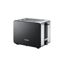 Bosch TAT7203 Toaster 2 Scheibe(n) 1050 W Schwarz, Edelstahl