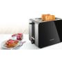 Bosch TAT7203 Toaster 2 Scheibe(n) 1050 W Schwarz, Edelstahl