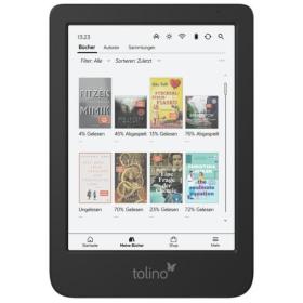Tolino shine color e-book reader Touchscreen 16 GB Wi-Fi Black