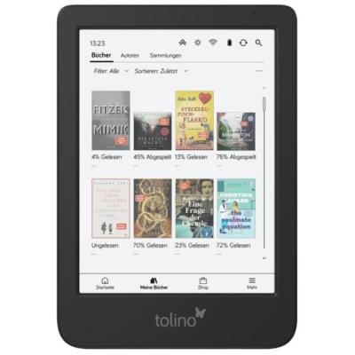 Tolino shine color e-book reader Touchscreen 16 GB Wi-Fi Black