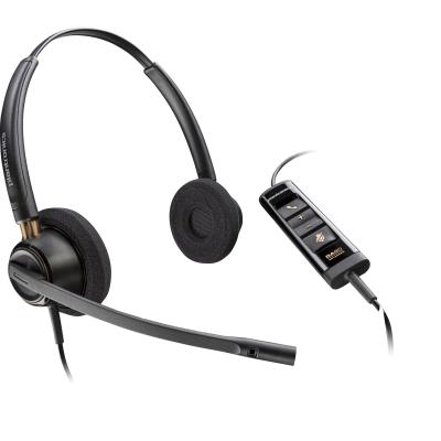 POLY Auriculares estéreo EncorePro 525 USB-A con certificación para Microsoft Teams