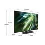 Samsung QE50QN90DATXZT TV 127 cm (50") 4K Ultra HD Smart TV Wifi Noir