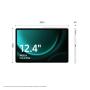 Samsung Galaxy Tab S9 FE+ Samsung Exynos 256 Go 31,5 cm (12.4") 12 Go Wi-Fi 6 (802.11ax) Android 13 Gris