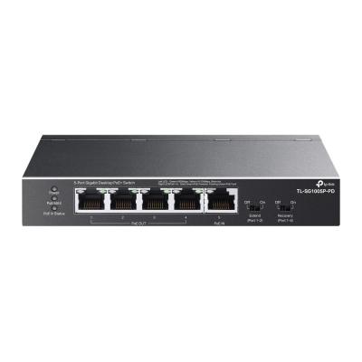 TP-Link TL-SG1005P-PD network switch Gigabit Ethernet (10 100 1000) Power over Ethernet (PoE) Black