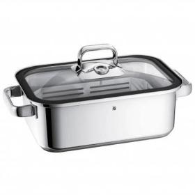 WMF 1741026040 roasting pan 3.5 L Glass, Silicone, Stainless steel