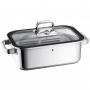 WMF 1741026040 casserole 3,5 L Verre, Silicone, Acier inoxydable