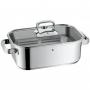 WMF 1741026040 casseruola per arrosto 3,5 L Vetro, Silicone, Acciaio inox