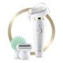 Braun Silk-épil 9 81688638 epilatore 40 pinzette Bianco, Oro