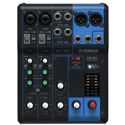 Yamaha MG06 Audio-Mixer 6 Kanäle Schwarz