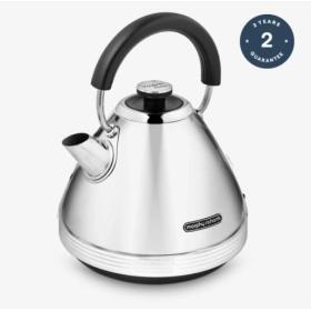 Morphy Richards Venture Retro Pyramid electric kettle 1.5 L 3000 W Silver