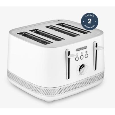 Morphy Richards Toster Illumination biay 4 kromki 4 rebanada(s) 1800 W Blanco