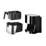 Concept FR5000 fryer Single 5 L 1700 W Hot air fryer Black, Satin steel