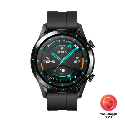 Huawei WATCH GT 2 3,53 cm (1.39") AMOLED 46 mm Digital 454 x 454 Pixeles Pantalla táctil Negro GPS (satélite)