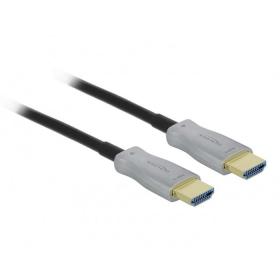 DeLOCK 84133 câble HDMI 50 m HDMI Type A (Standard) Noir, Gris