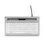 BakkerElkhuizen S-board 840 tastiera Ufficio USB QWERTY Inglese US Grigio chiaro, Bianco