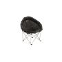 Outwell Casilda Silla de camping 4 pata(s) Negro, Plata