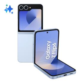 Samsung Galaxy Z Flip6 Smartphone AI, 512GB, RAM 12GB, Display 3,4" SAMOLED 6,7" Dynamic AMOLED 2X, Blue