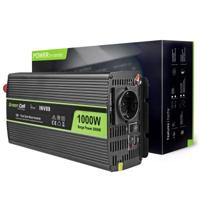 Green Cell INV09 adattatore e invertitore Auto 1000 W Nero