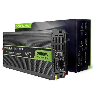 Green Cell INV10 power adapter inverter Auto 2000 W Black