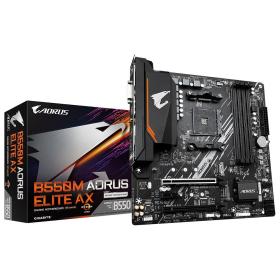 GIGABYTE B550M AORUS ELITE AX Motherboard - Supports AMD Ryzen 5000 CPUs, 5+3 Phases Pure Digital VRM, up to 4733MHz DDR5 (OC),