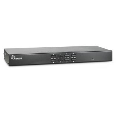 Inter-Tech KVM AS-9108DU interruptor KVM Montaje en rack Negro