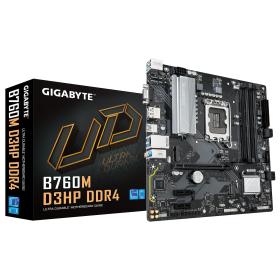 GIGABYTE B760M D3HP DDR4 - Compatible con CPUs Intel Core de 14ª generación, VRM Digital 4+1+1 fases, hasta 5333MHz DDR4 (OC),