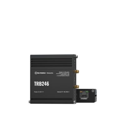 Teltonika Enrutador industrial, puerta de enlace IoT LTE TRB246 Cat 4, 1x RJ45 100Mb s, IP30