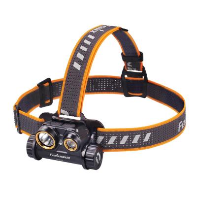 Fenix HM65R linterna Negro, Naranja Linterna con cinta para cabeza