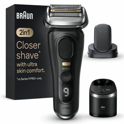 Braun Series 9 Pro+ 9590cc Wet & Dry Rasoio Trimmer Nero