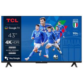 TCL P61 Series 43P61B Televisor 109,2 cm (43") 4K Ultra HD Smart TV Wifi Titanio 260 cd   m²