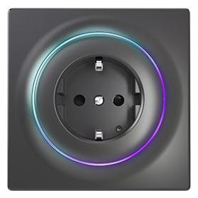 Fibaro FGWOF-011-8 prise de courant Type F Noir