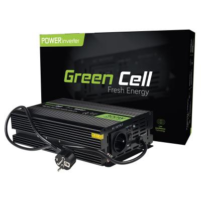 Green Cell INV07 Netzteil & Spannungsumwandler Auto 300 W Schwarz