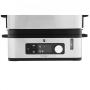 WMF KITCHENminis 0415090011 cuiseur vapeur 2 Nombre de paniers Comptoir 900 W Noir, Acier inoxydable