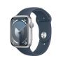 Apple Watch Series 9 45 mm Numérique 396 x 484 pixels Écran tactile Argent Wifi GPS (satellite)