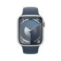 Apple Watch Series 9 45 mm Digital 396 x 484 Pixeles Pantalla táctil Plata Wifi GPS (satélite)