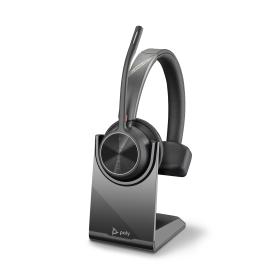 POLY Voyager 4310 UC Auricolare Wireless A Padiglione Ufficio USB tipo A Bluetooth Base di ricarica Nero