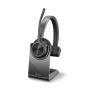 POLY Voyager 4310 UC Auricolare Wireless A Padiglione Ufficio USB tipo A Bluetooth Base di ricarica Nero