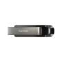 SanDisk Extreme Go unidad flash USB 128 GB USB tipo A 3.2 Gen 1 (3.1 Gen 1) Acero inoxidable